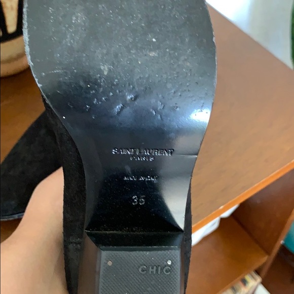 Saint Laurent bootie black sz 35 - Picture 3 of 4